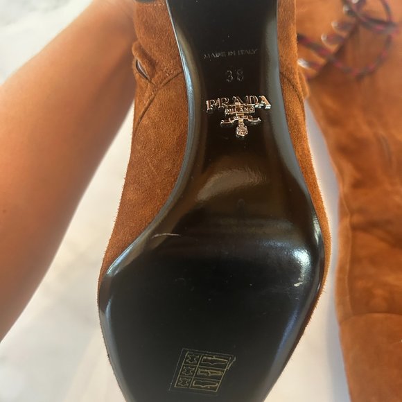 NWOT Suede Prada Boots - Picture 3 of 4